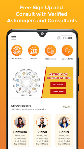 Run android online APK C-Astro - Real Astrology App from MyAndroid or emulate C-Astro - Real Astrology App using MyAndroid