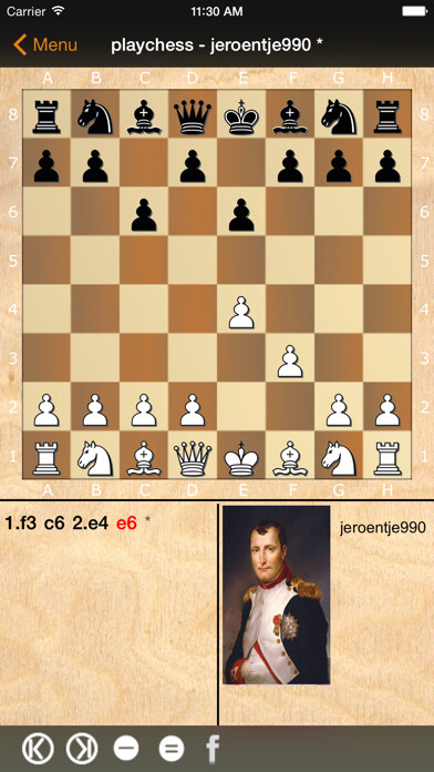 Emulate iPhone app Casual Chess using MyAndroid