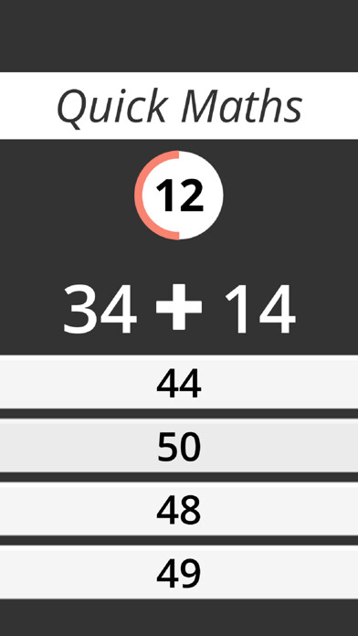 Emulate iPhone app Casual Quick Maths using MyAndroid