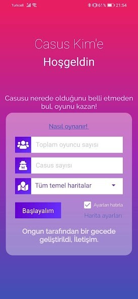 Run android online APK Casus Kim - SpyFall! from MyAndroid or emulate Casus Kim - SpyFall! using MyAndroid