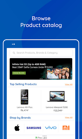 Run android online APK Catalog by  Pine Labs–Browse products  EMI offers from MyAndroid or emulate Catalog by  Pine Labs–Browse products  EMI offers using MyAndroid