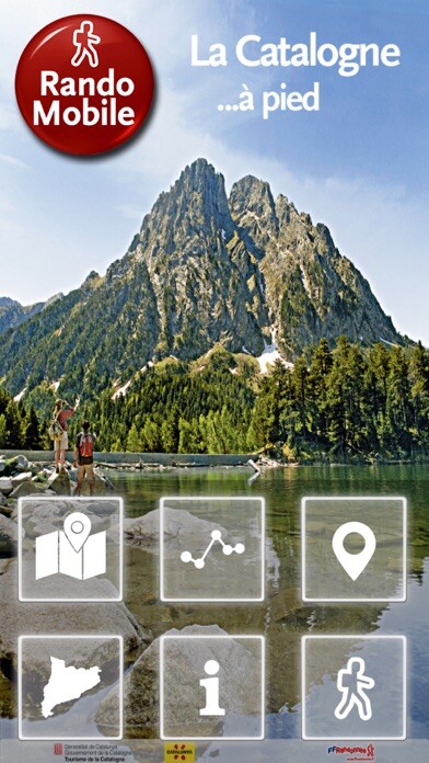 Emulate iPhone app Catalogne à pied... using MyAndroid
