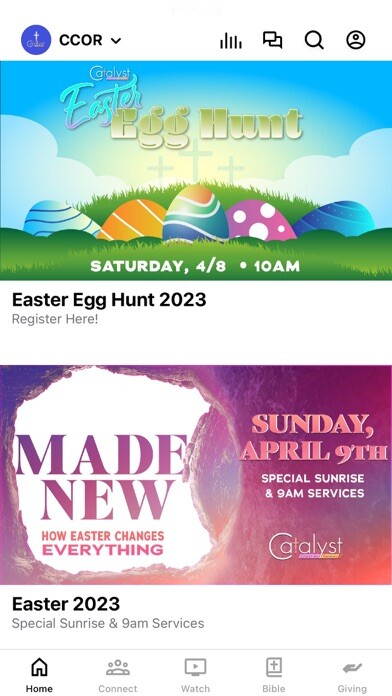 Emulate iPhone app Catalyst Church on Raceway using MyAndroid Emulate iPhone app Catalyst Church on Raceway using MyAndroid