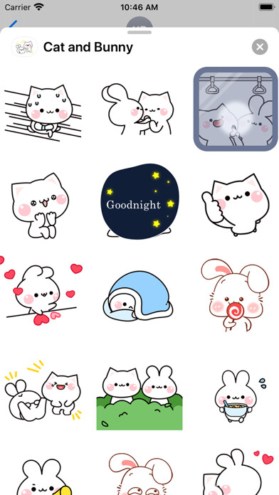 Emulate iPhone app Cat and Bunny In Love using MyAndroid