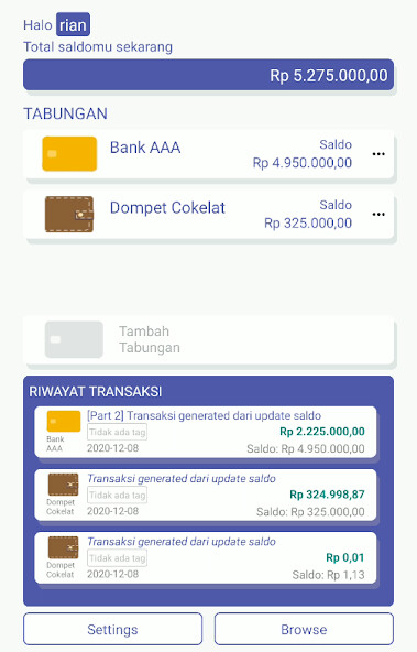 Run android online APK Catatan Tabungan Pro from MyAndroid or emulate Catatan Tabungan Pro using MyAndroid Run android online APK Catatan Tabungan Pro from MyAndroid or emulate Catatan Tabungan Pro using MyAndroid