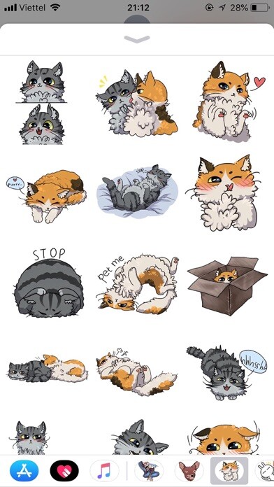 Emulate iPhone app Cat Bigmoji Funny Stickers using MyAndroid Emulate iPhone app Cat Bigmoji Funny Stickers using MyAndroid