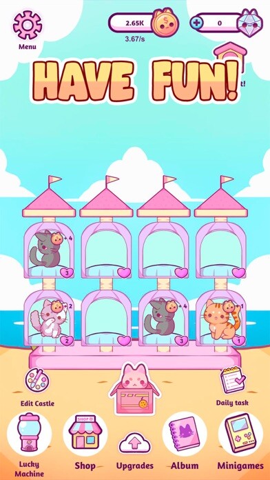 Emulate iPhone app Cat Castle using MyAndroid Emulate iPhone app Cat Castle using MyAndroid