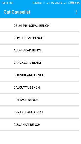 Run android online APK CAT CAUSELIST from MyAndroid or emulate CAT CAUSELIST using MyAndroid