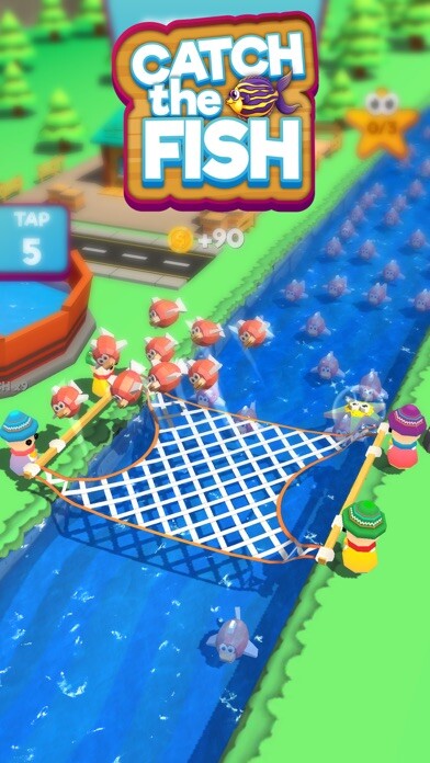Emulate iPhone app Catch the Fish 3D !!! using MyAndroid