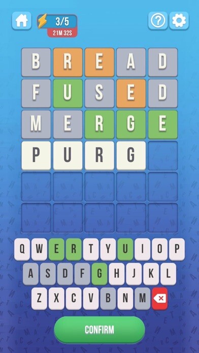 Emulate iPhone app Catch the Word game using MyAndroid