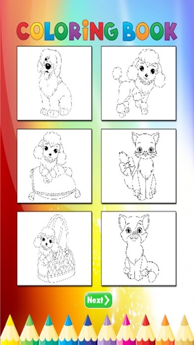 Emulate iPhone app Cat & Dogs Coloring Book - for Kids using MyAndroid Emulate iPhone app Cat & Dogs Coloring Book - for Kids using MyAndroid