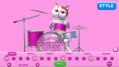 Emulate iPhone app Cat Drummer Legend  - Toy using MyAndroid