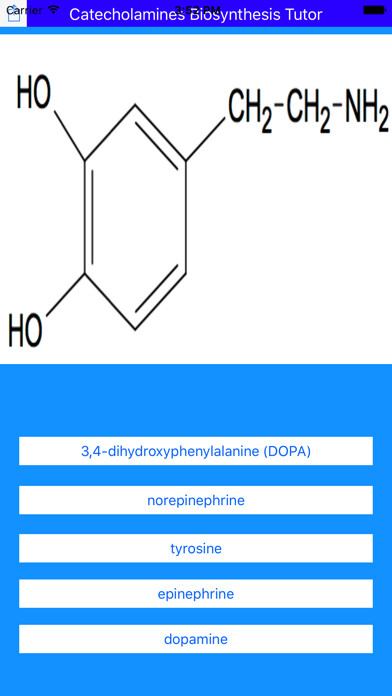 Emulate iPhone app Catecholamines Synthesis Tutor using MyAndroid Emulate iPhone app Catecholamines Synthesis Tutor using MyAndroid