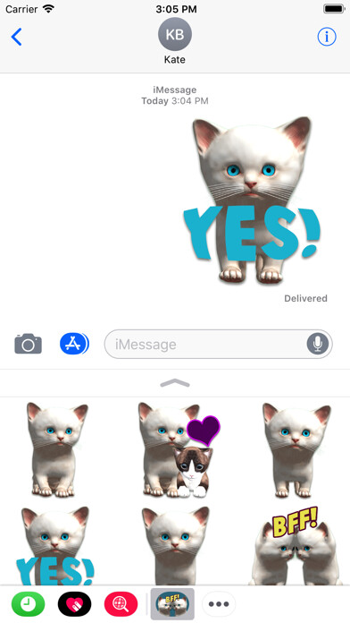 Emulate iPhone app Cat Emoji Sticker Collection using MyAndroid Emulate iPhone app Cat Emoji Sticker Collection using MyAndroid