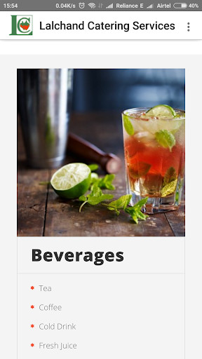 Run android online APK Catering Services India - Lalchand from MyAndroid or emulate Catering Services India - Lalchand using MyAndroid