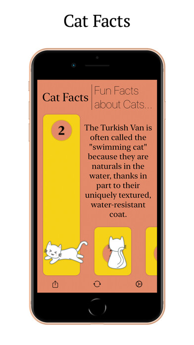 Emulate iPhone app Cat Facts:Fun Facts about Cats using MyAndroid