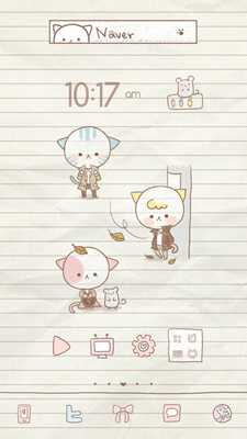 Emulate Android APK Cat(Fall) dodol launcher theme