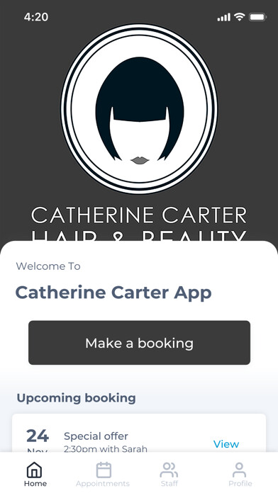 Emulate iPhone app Catherine Carter App using MyAndroid