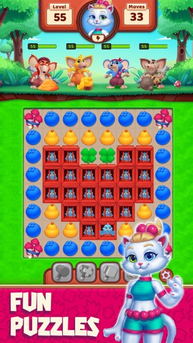 Emulate iPhone app Cat Heroes - Match 3 Puzzles using MyAndroid Emulate iPhone app Cat Heroes - Match 3 Puzzles using MyAndroid