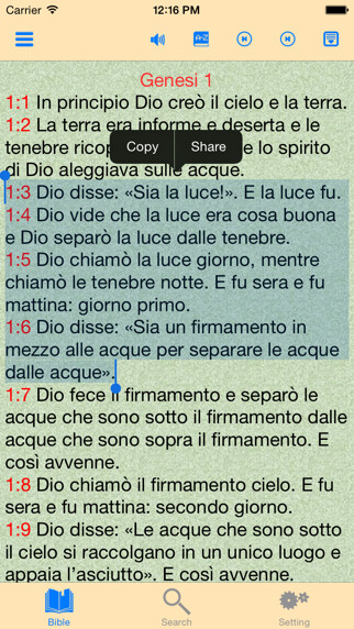 Emulate iPhone app Catholic Bible Italian CEI using MyAndroid Emulate iPhone app Catholic Bible Italian CEI using MyAndroid