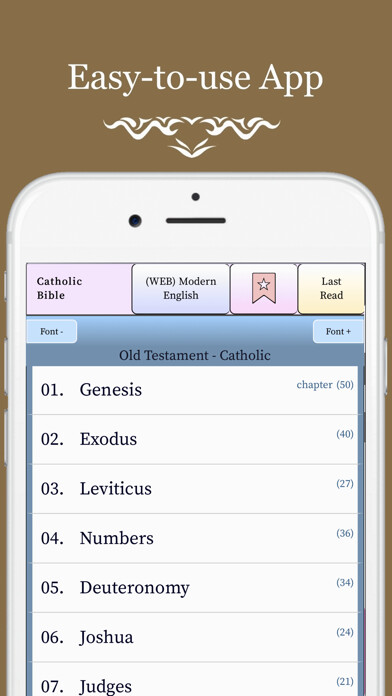 Emulate iPhone app Catholic Bible PRO: no ads using MyAndroid