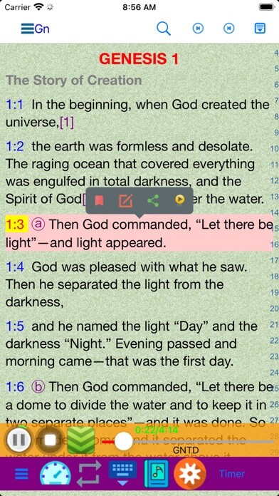 Emulate iPhone app Catholic Good News Bible GNT using MyAndroid