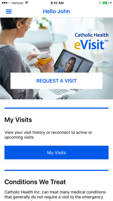 Emulate iPhone app Catholic Health eVisit using MyAndroid Emulate iPhone app Catholic Health eVisit using MyAndroid