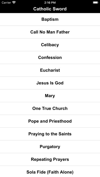Emulate iPhone app Catholic Sword Apologetics using MyAndroid