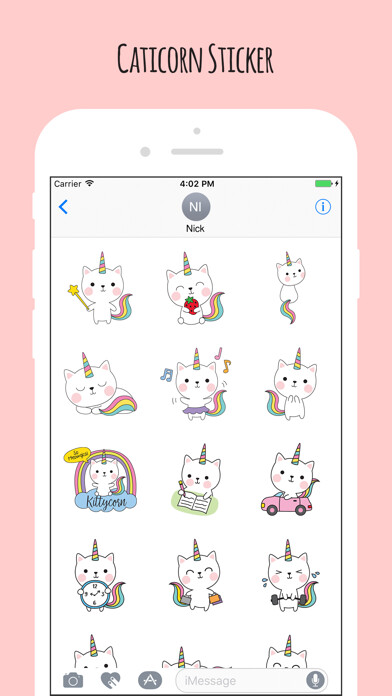 Emulate iPhone app Caticorn Stickers using MyAndroid Emulate iPhone app Caticorn Stickers using MyAndroid