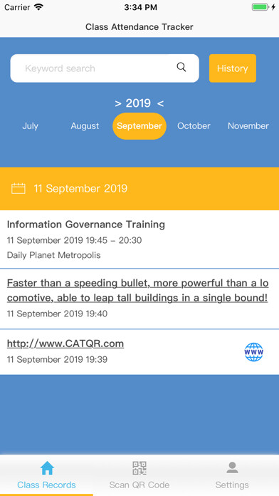 Emulate iPhone app CATQR Class Attendance Tracker using MyAndroid Emulate iPhone app CATQR Class Attendance Tracker using MyAndroid