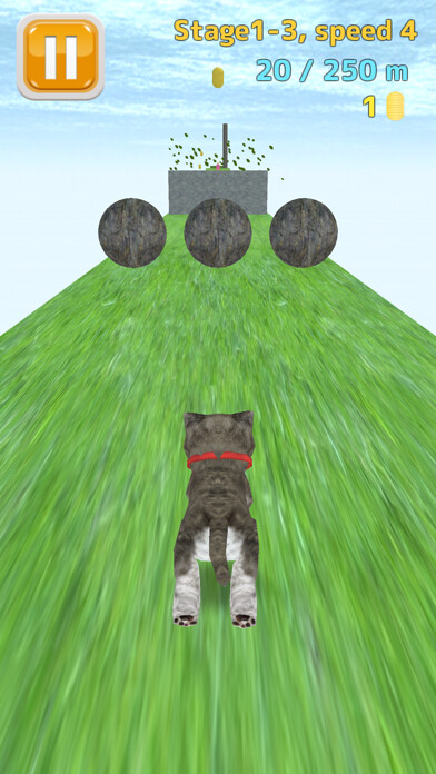 Emulate iPhone app Cat Run - kitten running game using MyAndroid