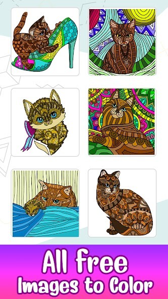 Run android online APK Cats Color by Number: Glitter + Oil Painting Book from MyAndroid or emulate Cats Color by Number: Glitter + Oil Painting Book using MyAndroid