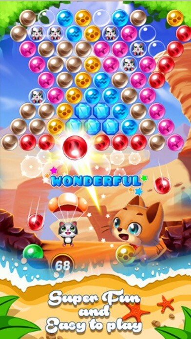 Emulate iPhone app Cat Shoot Bubble Marble using MyAndroid