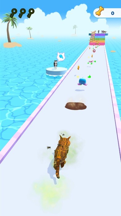 Emulate iPhone app Cats run 3D using MyAndroid