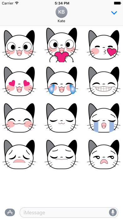 Emulate iPhone app Cat Sticker using MyAndroid Emulate iPhone app Cat Sticker using MyAndroid
