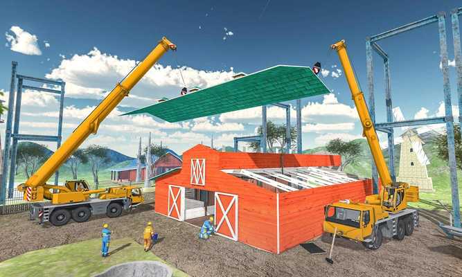 Emulate Android APK Cattle House Construction: Farmhouse Builder
