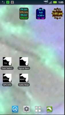 Emulate Android APK Catty Usage Widget