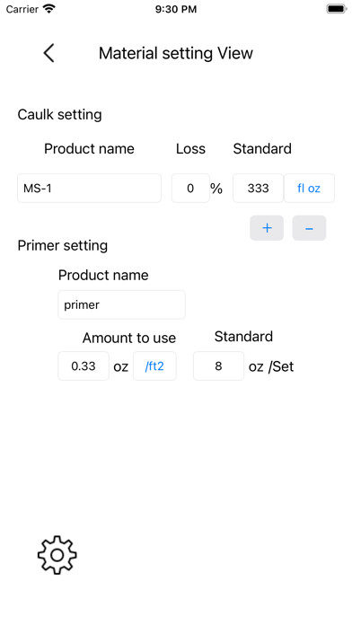 Emulate iPhone app CaulkMaterialCalculator using MyAndroid Emulate iPhone app CaulkMaterialCalculator using MyAndroid