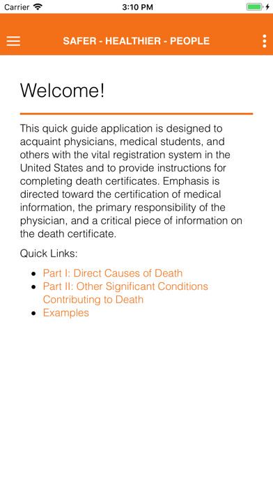 Emulate iPhone app Cause of Death Reference Guide using MyAndroid Emulate iPhone app Cause of Death Reference Guide using MyAndroid