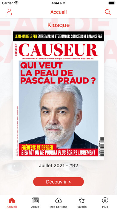 Emulate iPhone app Causeur.fr using MyAndroid Emulate iPhone app Causeur.fr using MyAndroid
