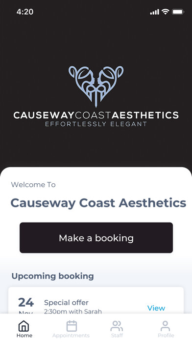 Emulate iPhone app Causeway Coast Aesthetics using MyAndroid Emulate iPhone app Causeway Coast Aesthetics using MyAndroid
