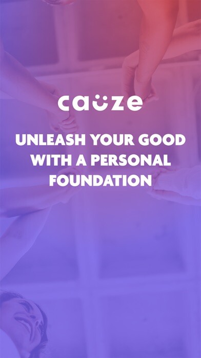 Emulate iPhone app Cauze: Charitable Giving using MyAndroid