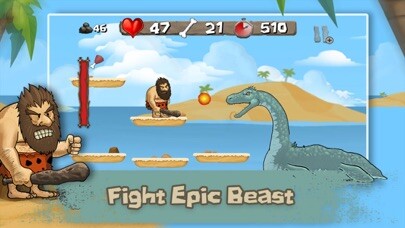 Emulate iPhone app Caveman Chuck Adventure using MyAndroid