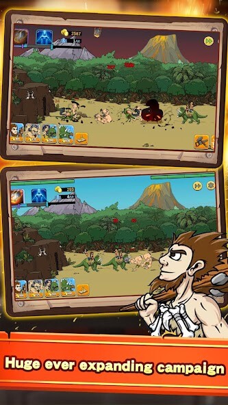 Run android online APK Caveman War Battle from MyAndroid or emulate Caveman War Battle using MyAndroid