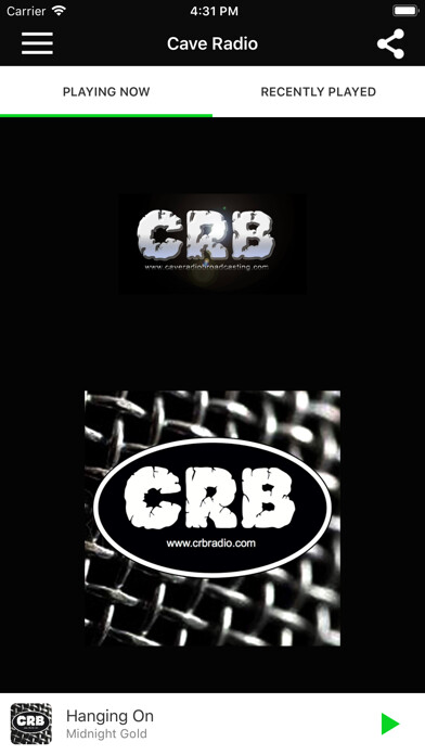 Emulate iPhone app CaveRadio using MyAndroid