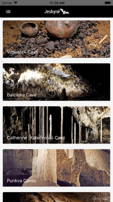 Emulate iPhone app Caves of Czech Republic using MyAndroid