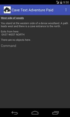 Emulate Android APK Cave Text Adventure Emulate Android APK Cave Text Adventure