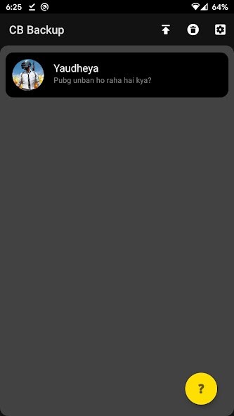 Run android online APK CB bakcup from MyAndroid or emulate CB bakcup using MyAndroid