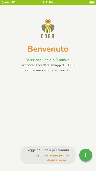 Emulate iPhone app C.B.B.O Ambiente e territorio using MyAndroid