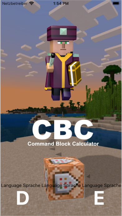Emulate iPhone app CBC - Command Block Calculator using MyAndroid Emulate iPhone app CBC - Command Block Calculator using MyAndroid